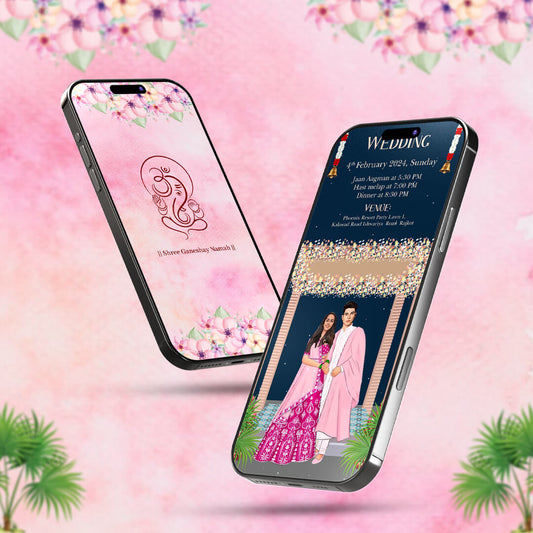 Custom Love Story Wedding Invitation Video | Romantic Custom | AI-1209