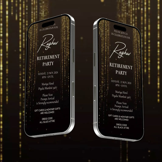 Retirement Party Invitation Video | Elegant Retirement Party |AI-1183