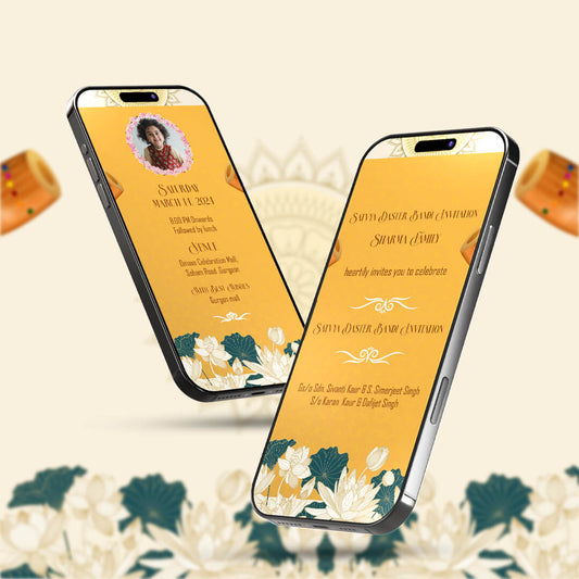 Dastar Bandi Ceremony Invitation Video | Elegant Theme | AI-1085