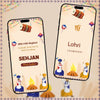 Lohri Celebration Invitation Video | brown-themed | AI-1197
