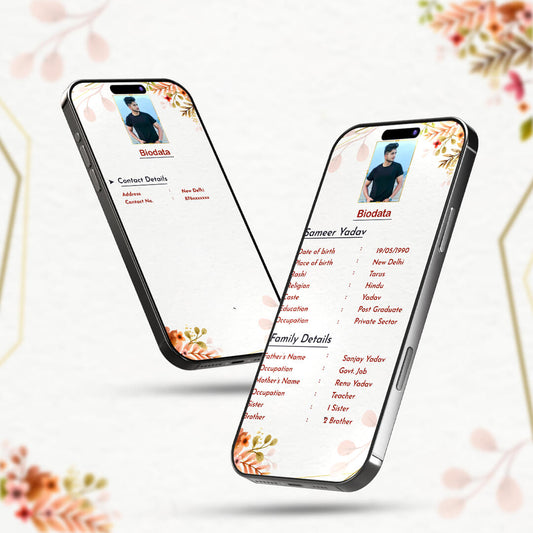 Digital BioData Video Template | Soft & Stylish  | AI-1413
