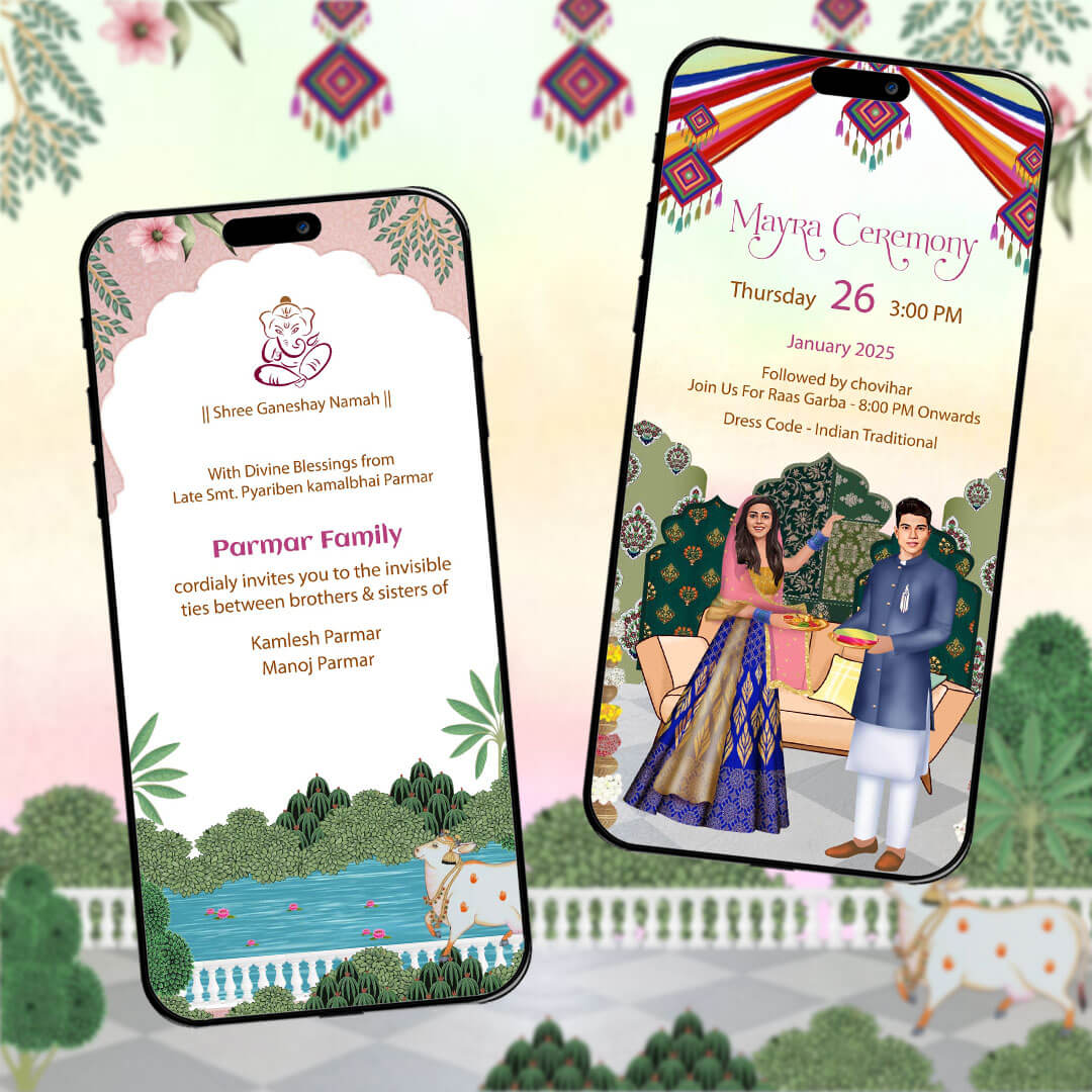 Mayra Ceremony Invitation Video | Animated Wedding Invite | AI-1372