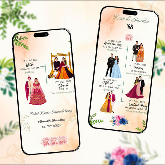 Wedding Video Invitation | Vivah Invitation | AI-1008