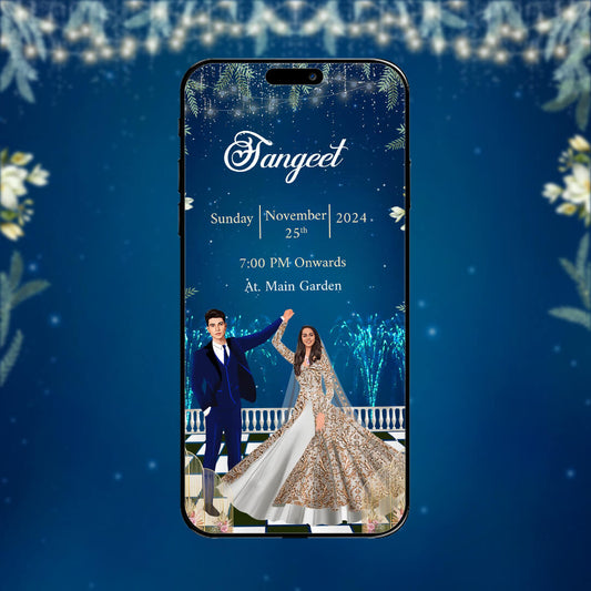 Sangeet Ceremony Invitation Video | Lovely Theme | AI-1203