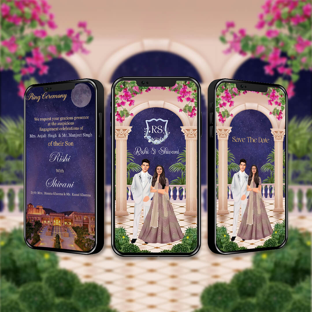 Engagement & Ring Ceremony Video Invitation | City Light | AI-1467