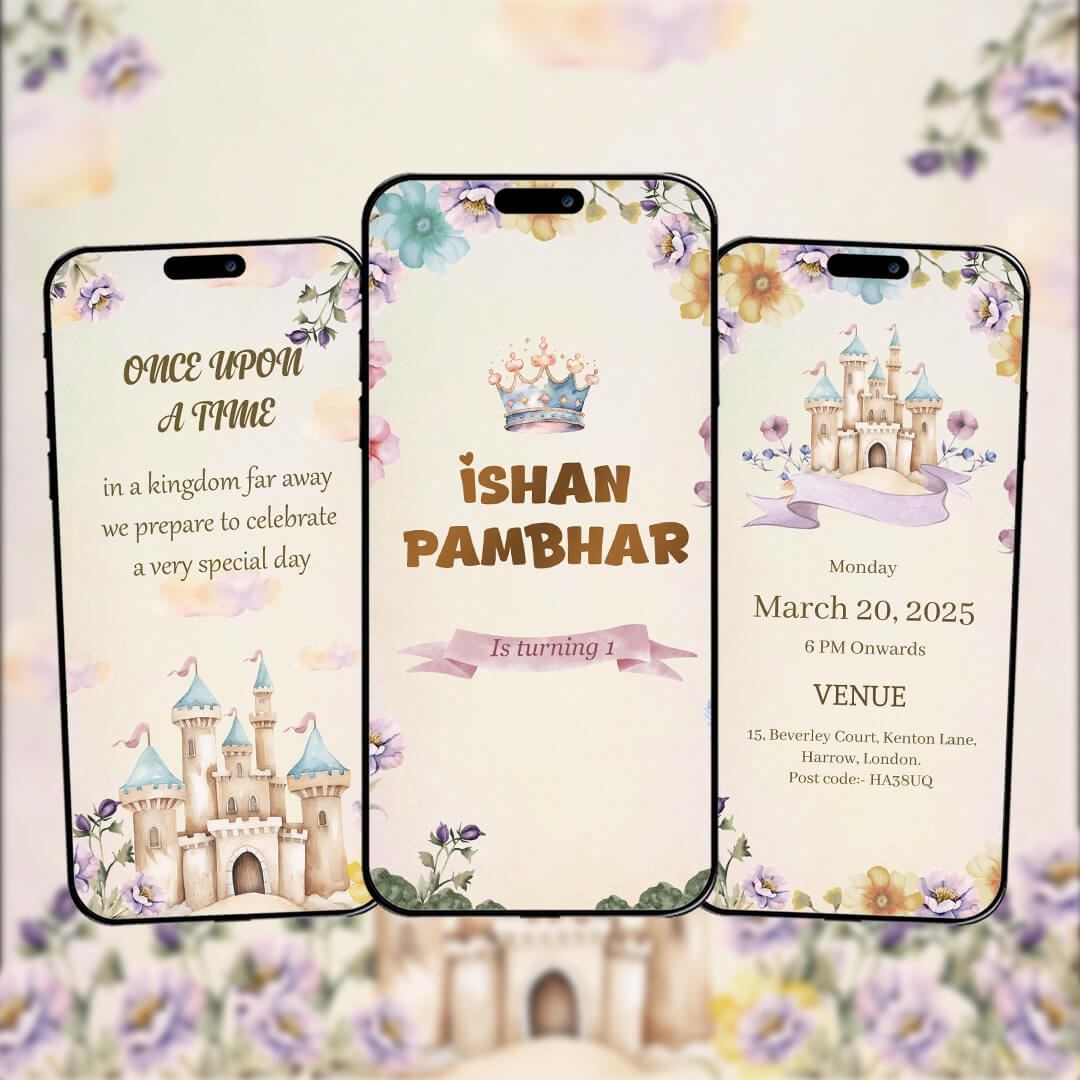 Birthday Invitation Video | Elegant Invitation | AI-1454