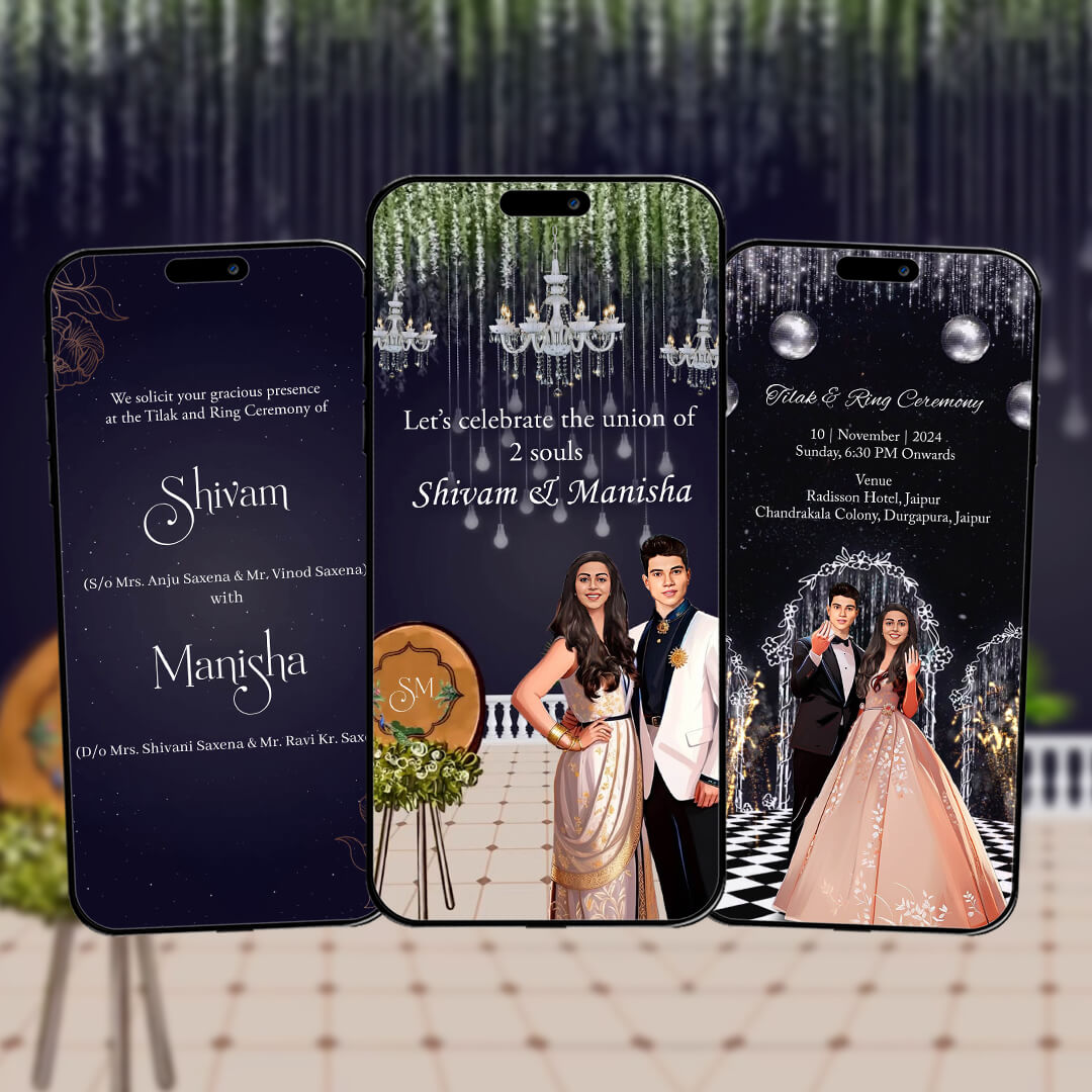 Engagement & Ring Ceremony Video Invitation | Fireworks | AI-1385