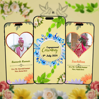 Engagement & Ring Ceremony Video Invitation | Cheerful | AI-1153
