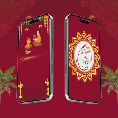 Thread Ceremony Invitation Video | Red Themed | AI-1047