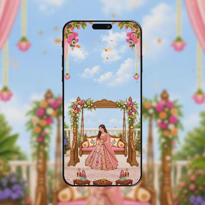 Teej Festival Invitation Video | Teej Ceremony Invitation | AI-1595