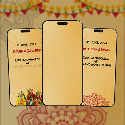 Wedding Video Invitation | vibrant and elegant Theme | AI-1017