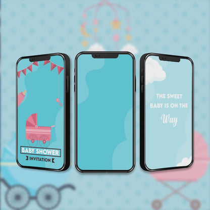 Baby Shower Video Invitation | Kids Avatars |AI-1025