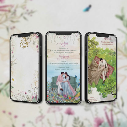 Digital Wedding Invitation Video | Romantic Shadi Invitation| AI-1319