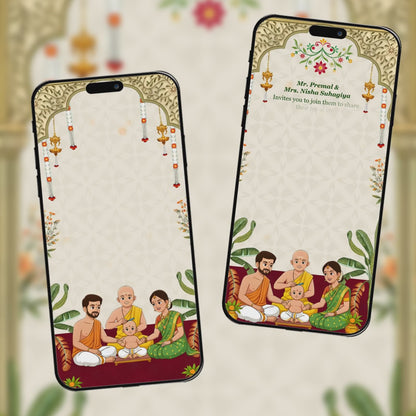 Baby Mundan Ceremony Invitation Video | AI-1587