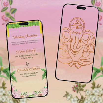 South Indian Wedding Invitation Video | Animated Text | AI-1149