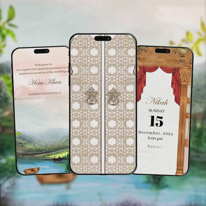 Muslim Wedding Invitation Video | Nikah Invite |AI-1317