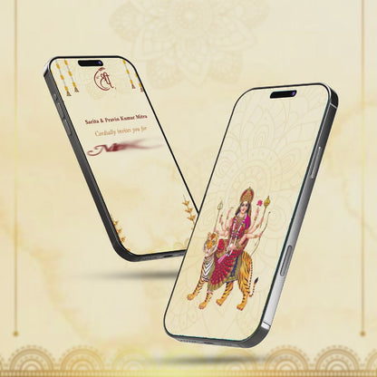 Mata Ki Chowki Invitation Video | Stylish Bhakti Template | AI-1261