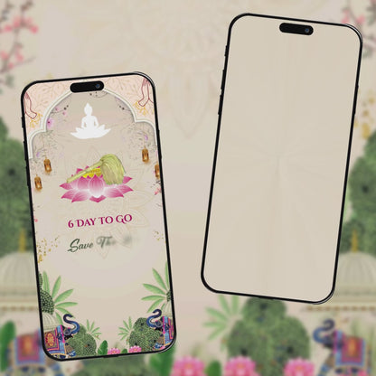 Jain Diksha Invitation Video | Floral e-Invite AI-1354