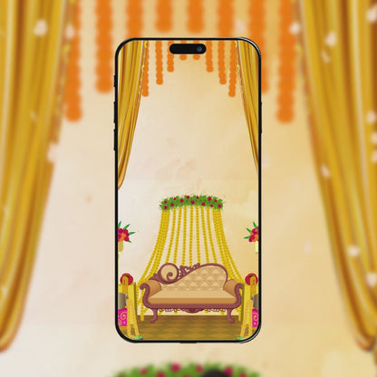 Haldi & Mehendi Ceremony Invitation Video | Chroma | AI-1232