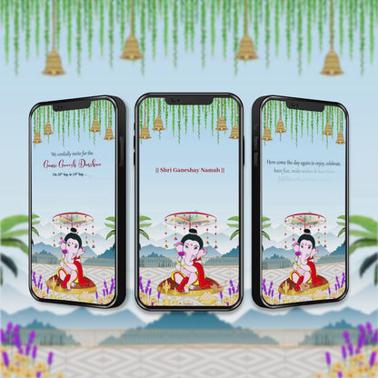 Ganesh Chaturthi Invitation Video | Ganpati invite | AI-1284