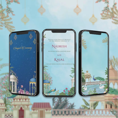 Gujarati Wedding Invitation Video | Watercolor Theme | AI-1248