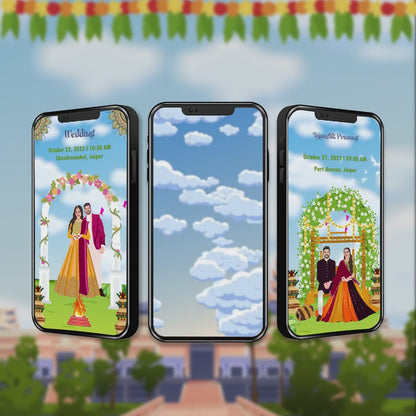 Wedding Video Invitation | Night-Themed | AI-1018