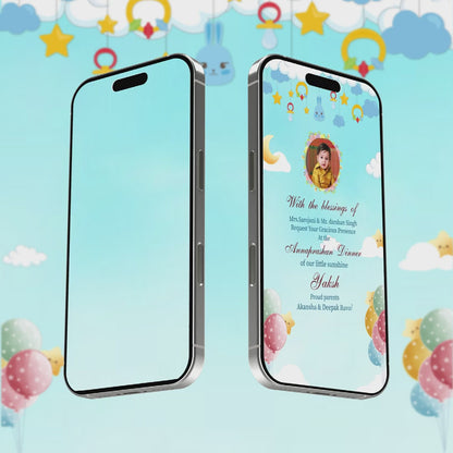 Annaprashan Ceremony Invitation Video | Stylish | AI-1041
