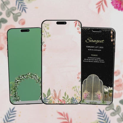 Buddhist Wedding Invitation Video | Green-Themed | AI-1409