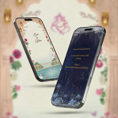 Digital Wedding Invitation Video | Scenic Charm | AI-1333
