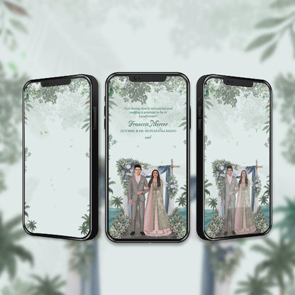 Muslim Engagement Invitation Video | Muslim Ring Ceremony Video Invitation | AI-1539