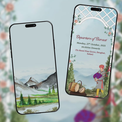 Pahadi Wedding Invitation Video | Digital Wedding Video Invitation | AI-1572