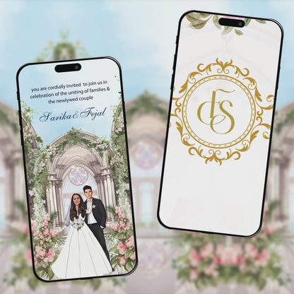 Christian Wedding Invitation Video |  Elegant  theme |  AI-1164