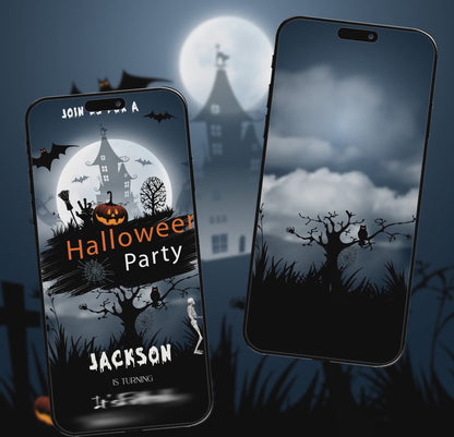 Halloween Party Invitation Video | Spooky Theme | AI-1293