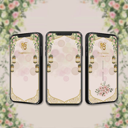 Sikh Wedding Invitation Video | Classic Theme |  AI-1323