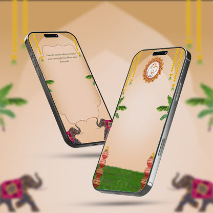 Marathi Wedding Invitation Video | Heritage-inspired Look| AI-1250