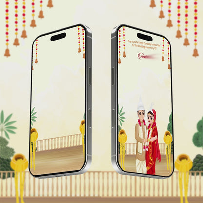 Bengali Wedding Invitation Video | Digital Wedding E-Card | AI-1230
