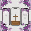 Christian Wedding Invitation Video | Purple Theme |AI-1162