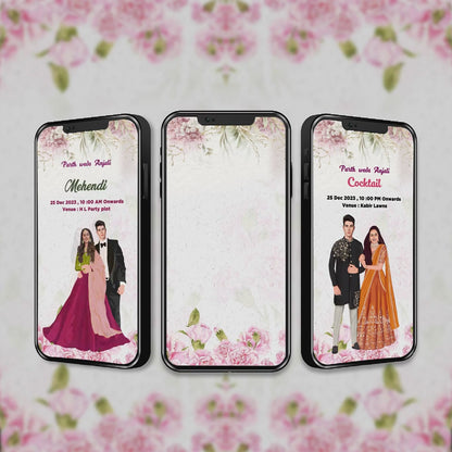 Wedding Video Invitation | Customize| AI-1005