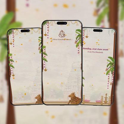 Dhoti Ceremony Invitation Video | Digital Video Invitation | AI-1560