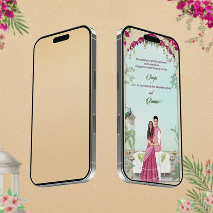 Engagement & Ring Ceremony Video Invitation | Modern Theme | AI-1448