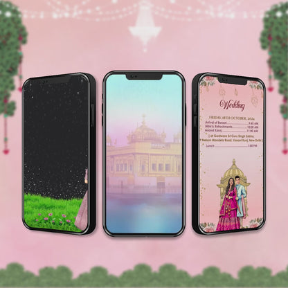Sikh Wedding Invitation Video | Magical Theme | AI-1382