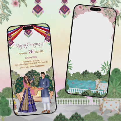 Mayra Ceremony Invitation Video | Animated Wedding Invite | AI-1372