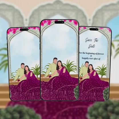 Save The Date Invitation Video & Days to Go Invites | Stylish | AI-1318