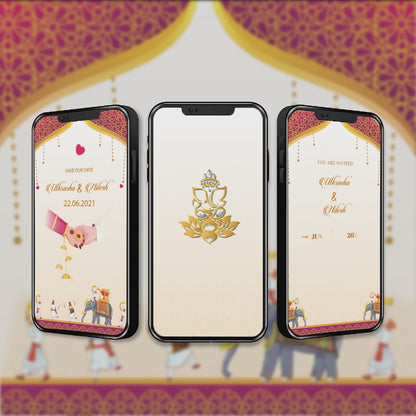 Digital Wedding Video Invitation | Shadi Invite | AI-1167