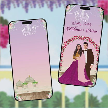 Digital Wedding Invitation Video | Elegance in Motion | AI-1360