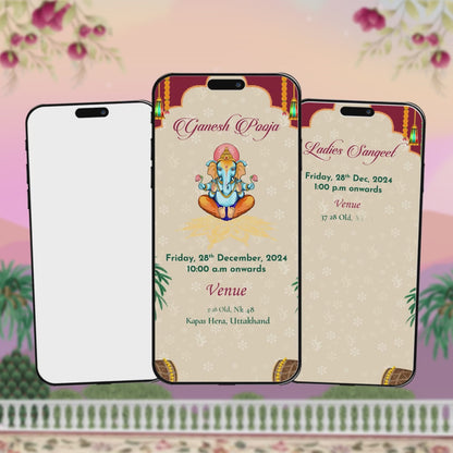 Uttarakhandi Wedding Invitation Video | Digital Invite | AI-1287