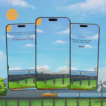 Retirement Party Invitation Video | Custom Digital Invite | AI-1210