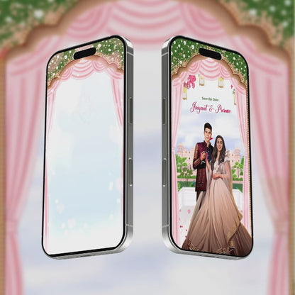 Save The Date Invitation Video & Days to Go Invites | Romantic Traditional | AI-1387