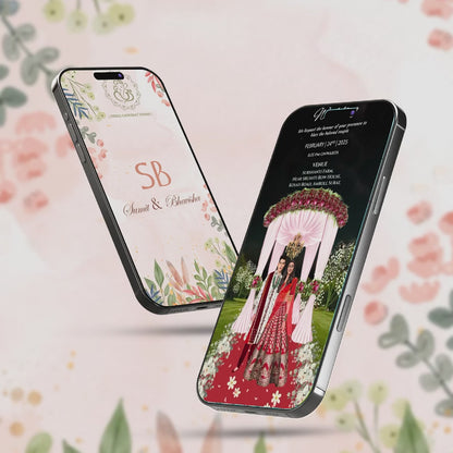 Digital Wedding Invitation Video | Graceful Theme | AI-1401