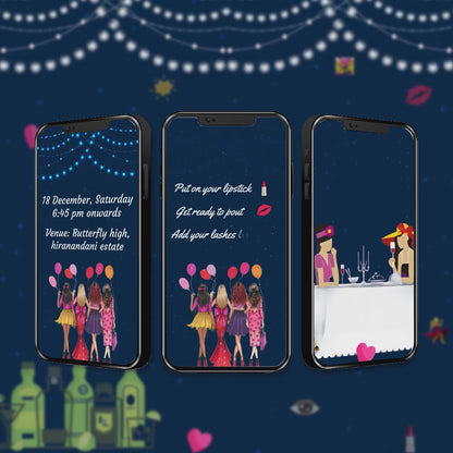 Kitty Party Invitation Video | Editable Invite | AI-1171